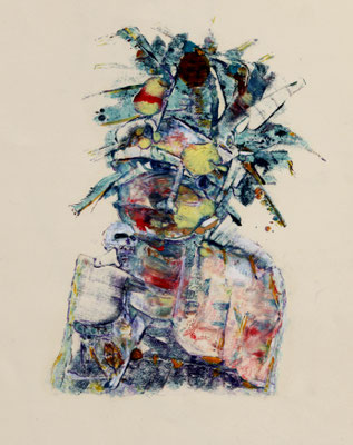 artemisia absinthium (2022) oil on paper 60 x 42 cm
