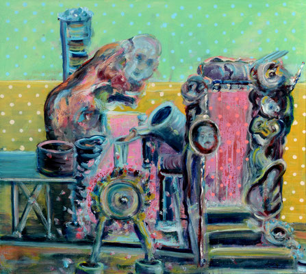 momentum-e (2014) oil on canvas 80 x 90 cm