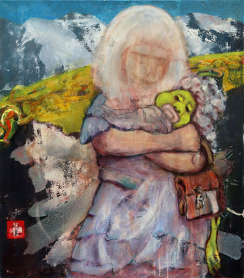 Heidi (2018) oil, tempera, varnish on canvas 65 x 57 cm