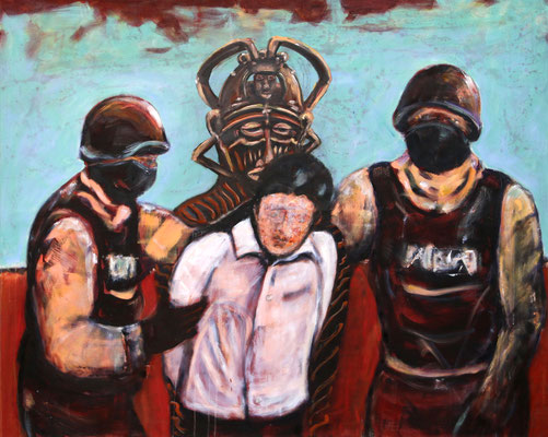Under Heavy Sky (2015/20) oil, tempera on canvas 120 x 150 cm
