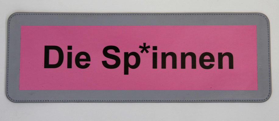 Die Spinnen 2 (2024) print on paper on faux leather 9 x 34 on 13 x 18 cm