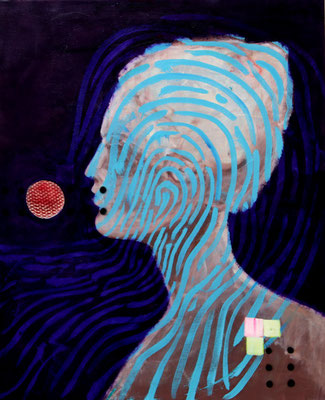 You go to my head (2015) oil on canvas 80 x 68 cm