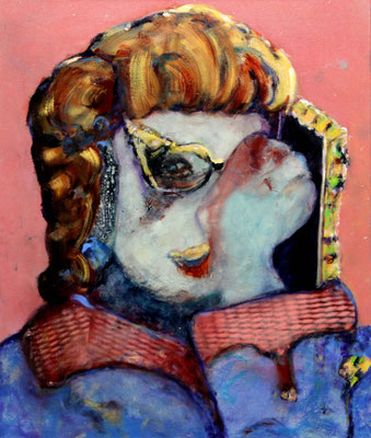 Fäustchen (2016) oil, acrylic on canvas 80 x 68 cm