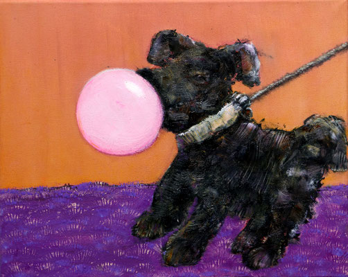 Bubbled (2024) oil on canvas 36 x 42 cm