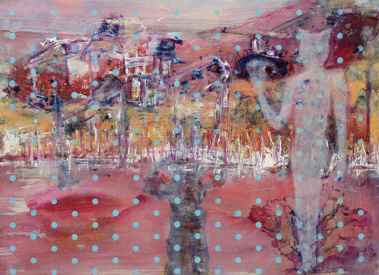 Boubastis (2020) oil, tempera, acrylic on Canson paper 56 x 76 cm