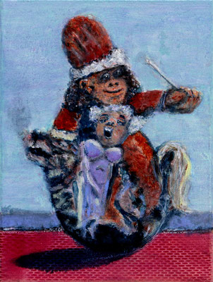 Maestro (2021) oil, acrylic on canvas 40 x 30 cm