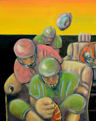 Homerun (2013) oil on canvas 150 x 120 cm