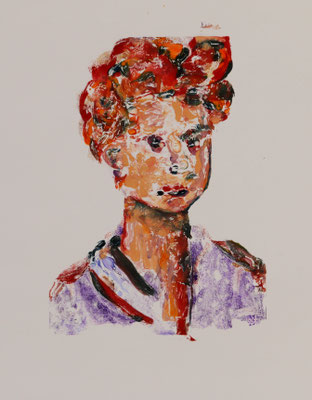 Vivienne 2 (2018) oil on paper 42 x 30 cm