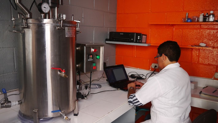 Planta piloto ensayos producción de biogás 