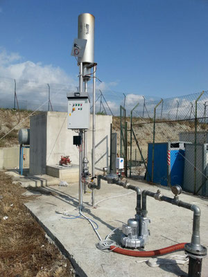 Antorcha para biogás - quemador para biogas - flare biogas