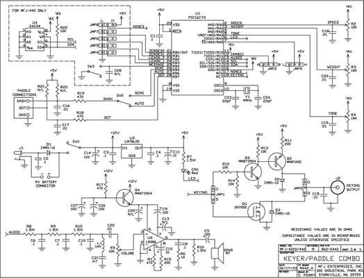 Manuel MFJ Electronic Keyer. 