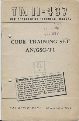 Code training set AN/SC-T1.