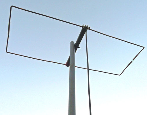 2 meter Moxon antenna. Made with 6 mm copper wire.