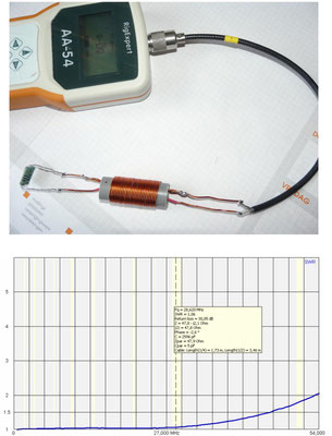 Voltage air balun Nr2. met test raport.