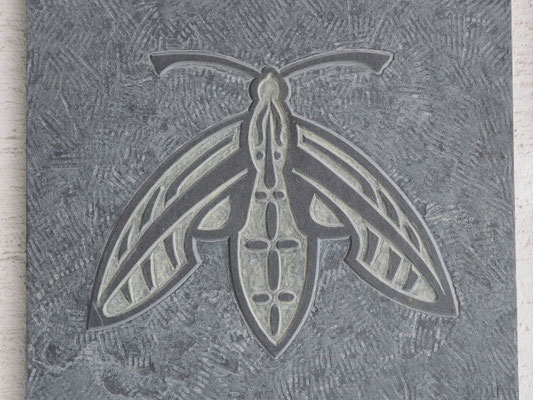 Nachtfalter / Relief / Schiefer