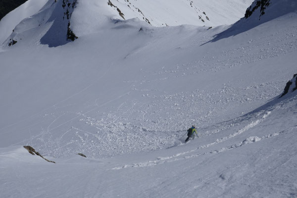 dann konnten die Skier angeschnallt werden