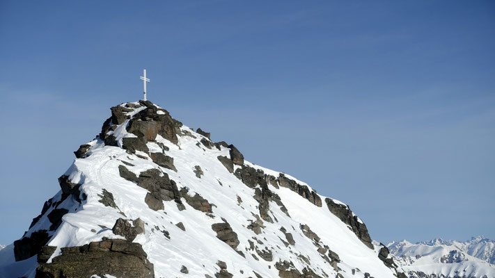 die letzten Meter zum markanten Gipfel