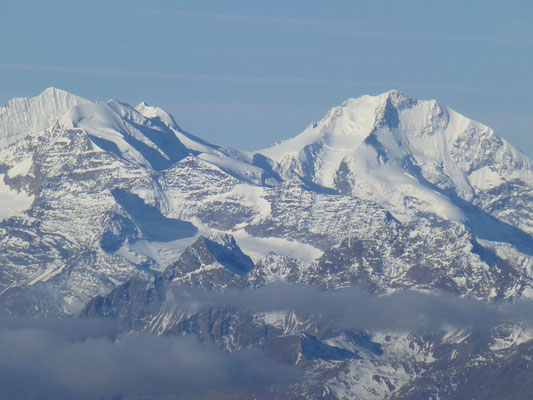 Blick zum Piz Palü und Bernina