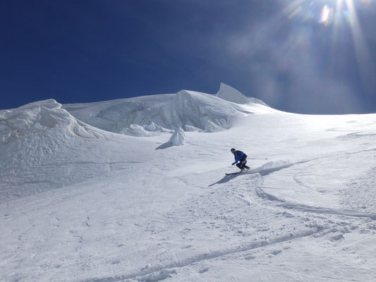 Der Schnee und die Kulisse einmalig