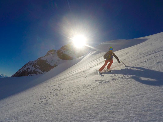 bei äußerst warmen und feinen Wetter