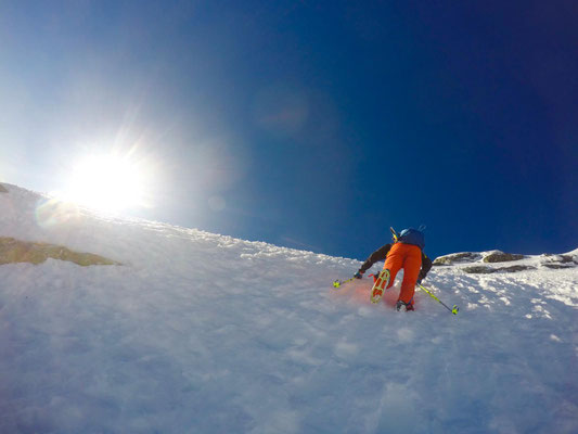 einige steile Rampen waren zu überwinden