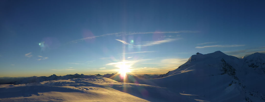 Wunderschönes Panorama bod es uns heute