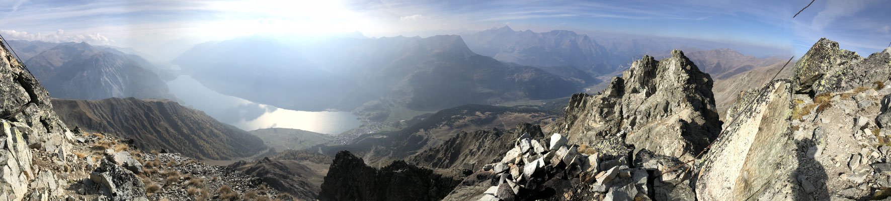 Piz Lad und im Hintergrund die Silvretta