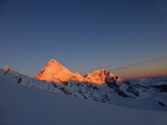 Das Dreigestirn wurde bereits beleuchtet