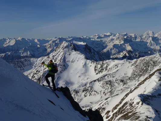 Cevedale, König usw. der Ausblick ebenso wunderbar heute