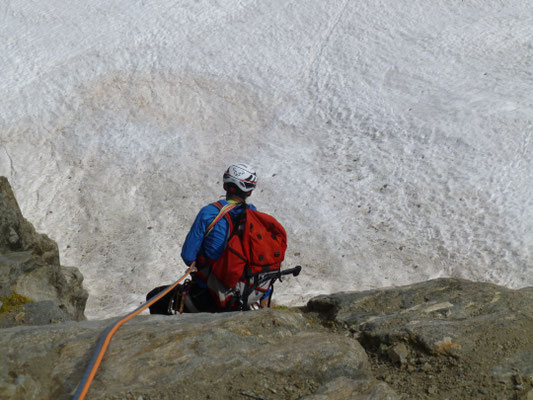 bis direkt zum Gletscher hinunter