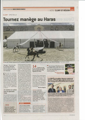 Article paru dans Le Journal de Saône et Loire le 11 juillet 2017