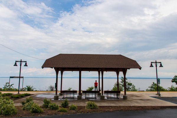 La petite gare de Port Kent au bord du lac Champlain