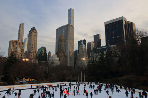 La patinoire de Central Park, NYC, NY, USA