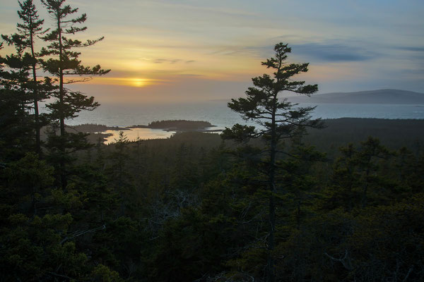 Coucher de soleil depuis Schoodic Head, Acadia National Park