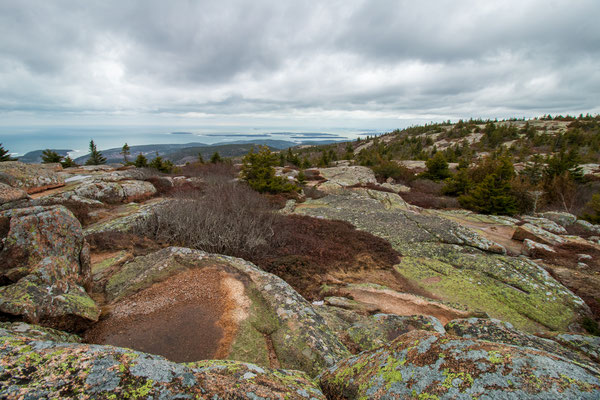 Cadillac Mountain (vue au sommet), Acadia National Park