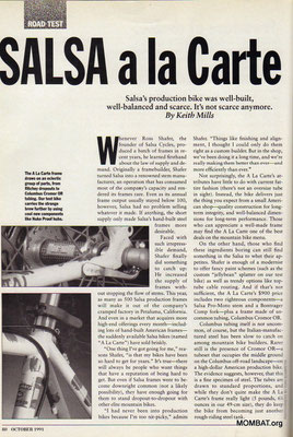 Salsa - oldschoolracing.ch - vintage Mountainbikes race ready! Salsa - oldschoolracing.ch - vintage Mountainbikes race ready!