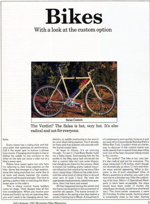 Salsa - oldschoolracing.ch - vintage Mountainbikes race ready! Salsa - oldschoolracing.ch - vintage Mountainbikes race ready!