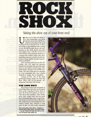 rockshox old models