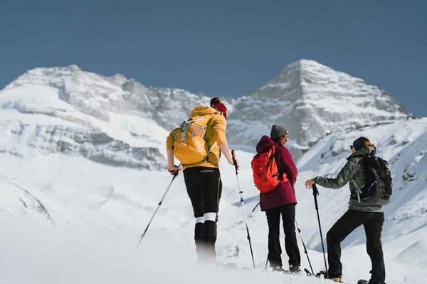 Schneeschuhwandern Wildlahner - Stützpunkt Prangerhof Trins - ©TVB Wipptal/Foto Johannes Bitter