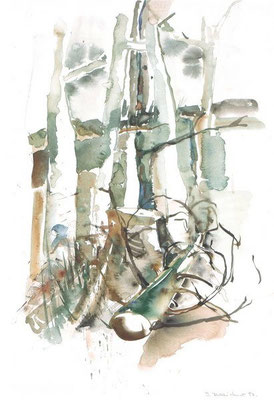 Hochwald | Aquarell auf Papier |  1990 | 45x60cm