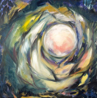 Mond | Öl auf Leinwand, | 2003 | 90x90cm