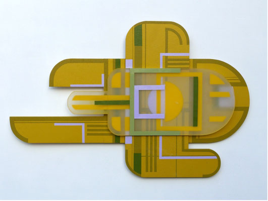 TÍTULO : "ARCARIUS XI" MEDIDAS : 47x52x3cm. TÉCNICA : PINTURA ACRÍLICA SOBRE MADERA Y METACRILATO AÑO : 2023