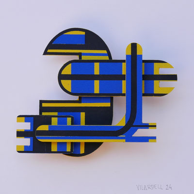 TÍTULO : "ARCARIUS XVII" MEDIDAS : 14x17x1,5 cm. TÉCNICA : PINTURA ACRÍLICA SOBRE MADERA AÑO : 2024