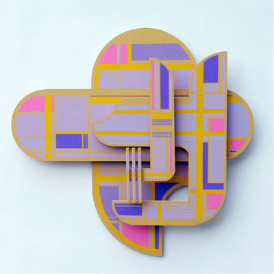 TÍTULO     :  "ARCARIUS I" MEDIDAS : 63,5x63,5x8 cm. TÉCNICA   : PINTURA ACRÍLICA SOBRE MADERA  AÑO          :  2022  