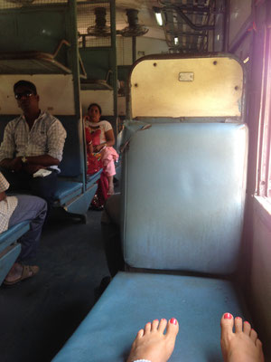 Train ride is so cheap in India 