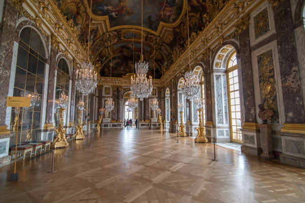 Visite guidée Château de Versailles Galerie des Glaces