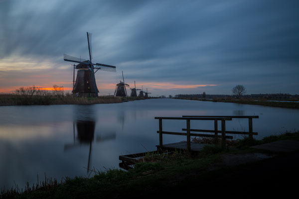 Sunrise at Kinderdijk (long exposure)