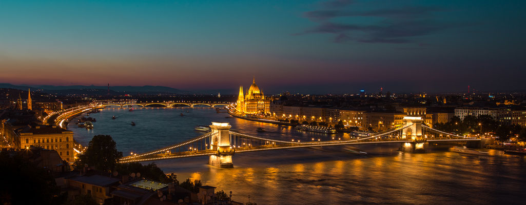 Budapest at sunset