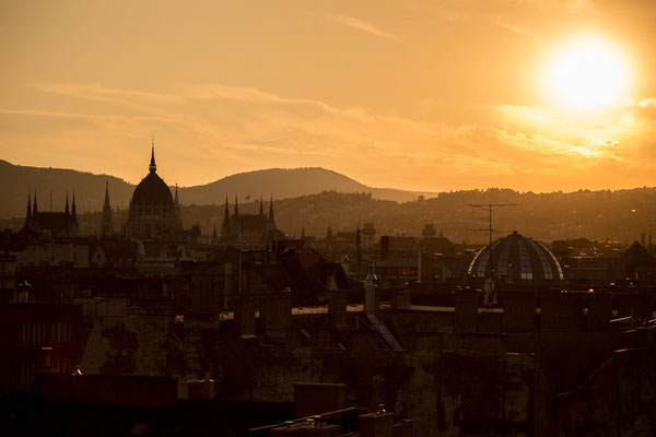 Budapest at sunset