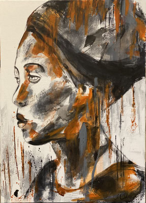 o.T. Acryl auf LW 50x70cm